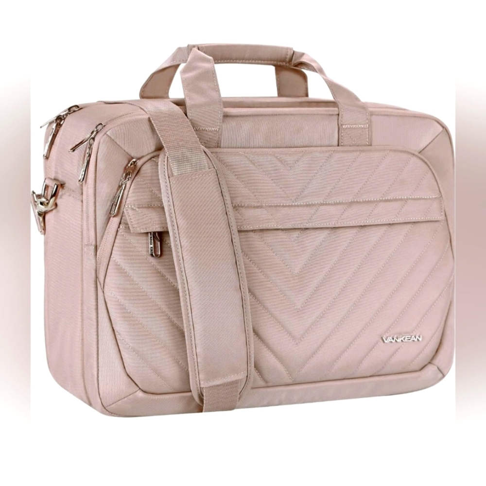 Vankean Women's Laptop Bag in Blush Pink